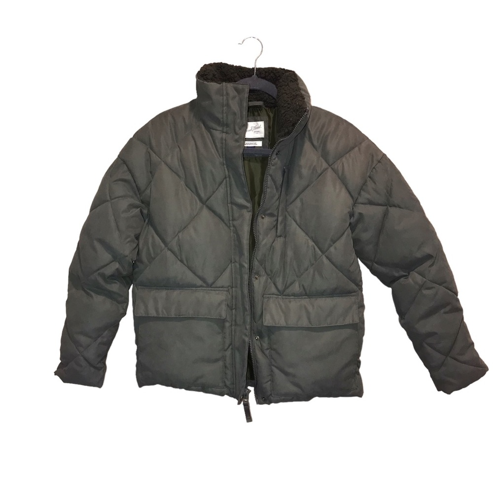 Universal Thread Utility Puffer Coat Jacket Green… - image 1